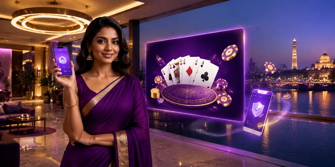 Young Indian model playing Teen Patti